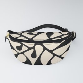 Matisse Inspired Abstract Cut Outs black Fanny Pack
