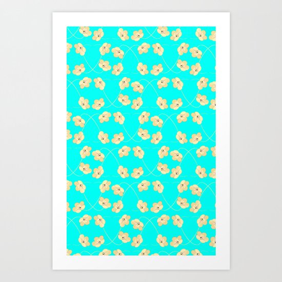 PATTERN FLOWERS Art Print