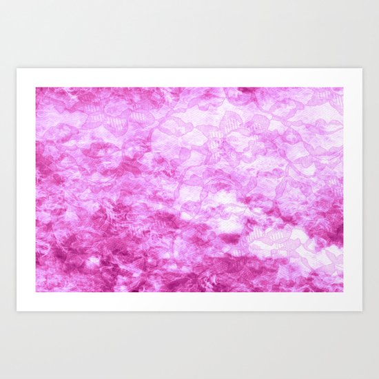 Hot Pink - JUSTART © Art Print