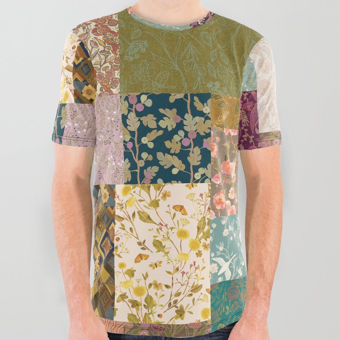 Pashmina Patchwork All Over Graphic Tee