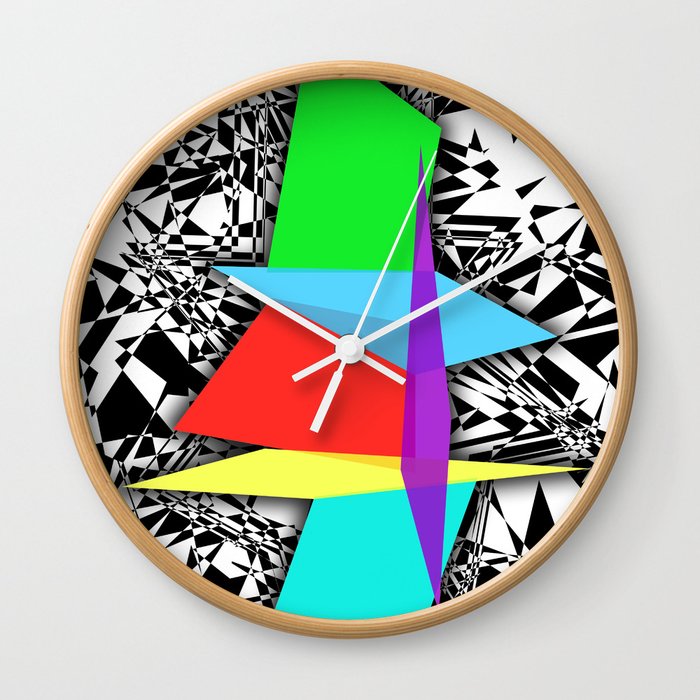 Color Sculpture Wall Clock