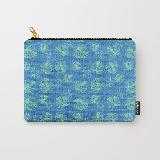 Tropical Leaves Carry-All Pouch