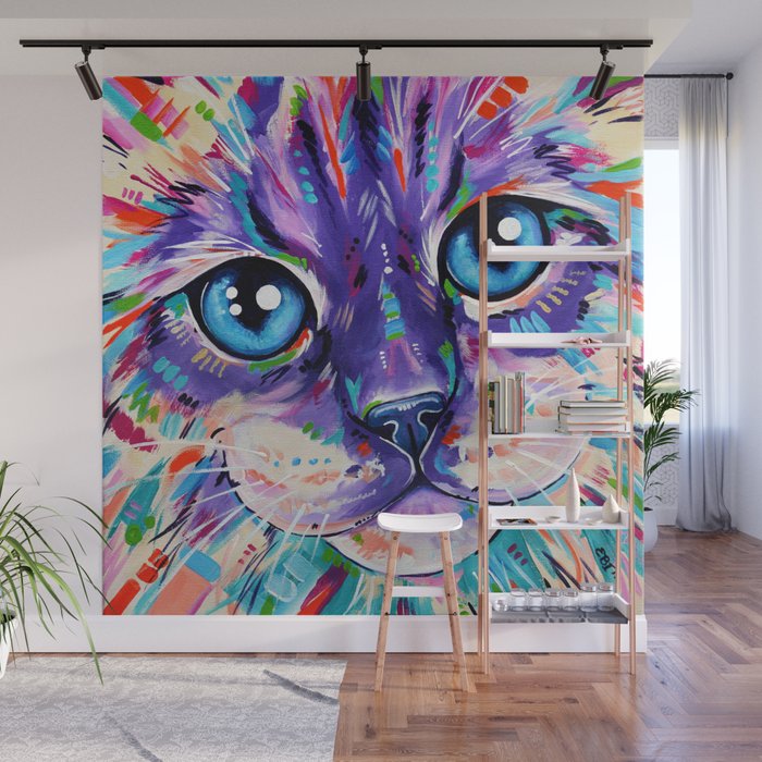 Ragdoll Cat Cats In Colour 1 Wall Mural By Evei Society6