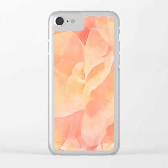 Nothing But Peach Clear iPhone Case