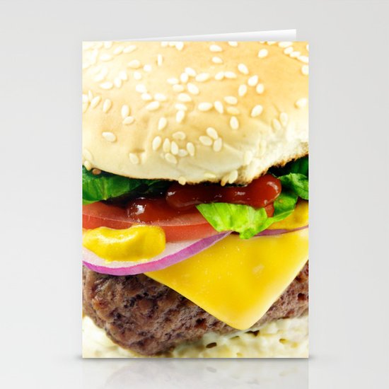 Cheeseburger Stationery Cards