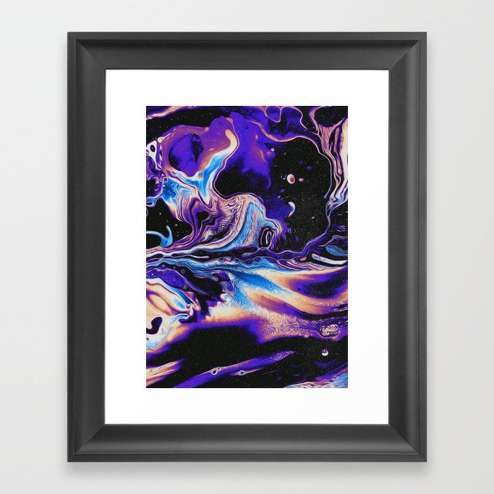 IT TOOK THE LIGHT FOREVER TO GET TO YOUR EYES Framed Art Print