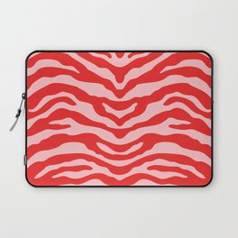 Zebra Red and Pink Laptop Sleeve
