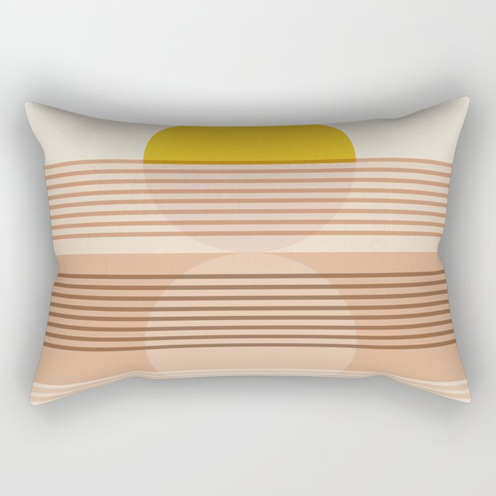 Abstraction_NEW_HORIZON_SUNRISE_SUNSET_LOVE_POP_ART_0114AA Rectangular Pillow