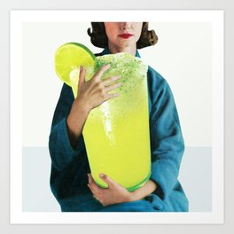 MARGARITA by Beth Hoeckel Kunstdrucke | Curated, Photo, Pop Art, Collage, Happyhour, Bethhoeckel, Alcohol, Margarita, Paper, Photomontage 