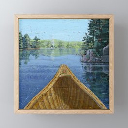 canoe bow Framed Mini Art Print