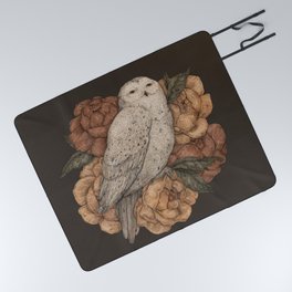 Snowy Owl Picnic Blanket