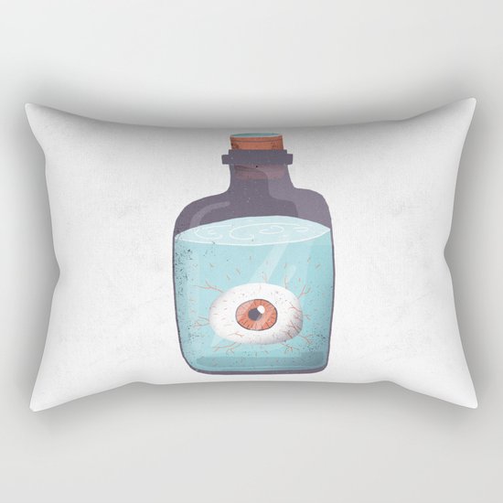 Eye in a bottle Rectangular Pillow