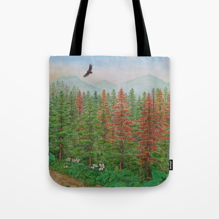 A Day of Forest(8). (coniferous forest) Tote Bag