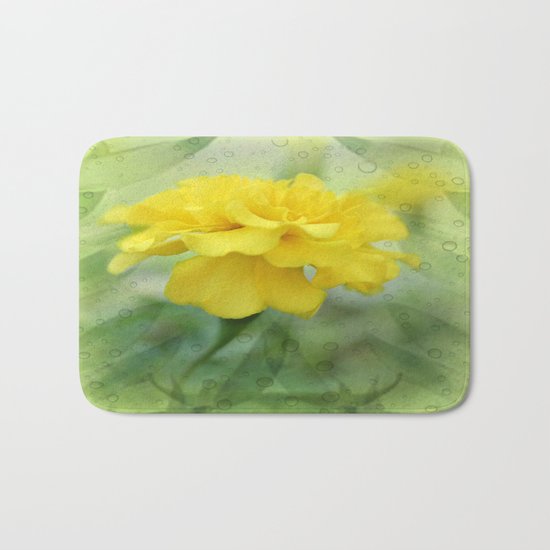 Summer Time Marigold Garden Bath Mat