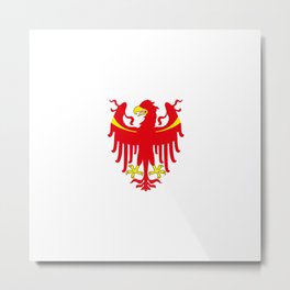 Flag of south Tyrol Metal Print