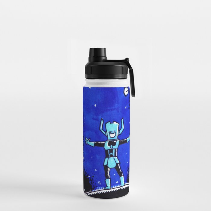 Ded to Jack Kirby #01 Water Bottle by Claudio Calia
