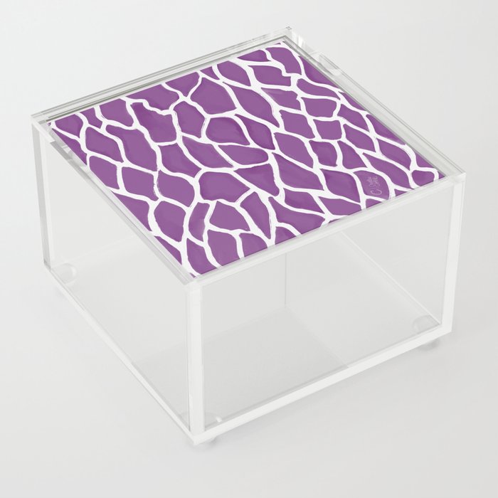 Bark Texture Purple Acrylic Box