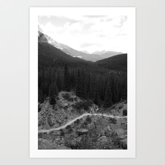 Lets Get Lost, The Valley of Ten Peaks Art Print