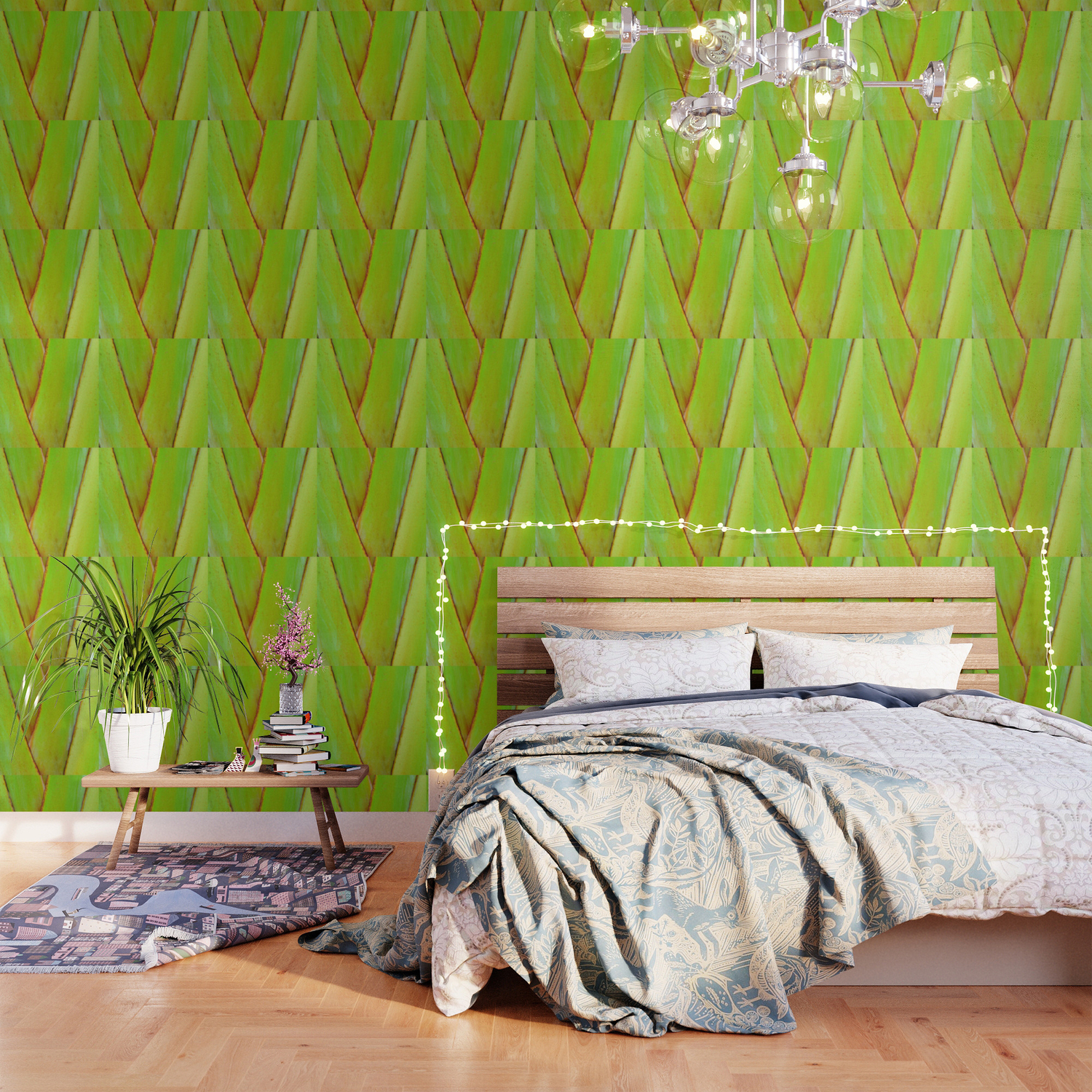 Organic Travellers Palm Tree Pattern Wallpaper By Inessawilliams Society6 Vintage design for banner, textile, wallpaper. society6