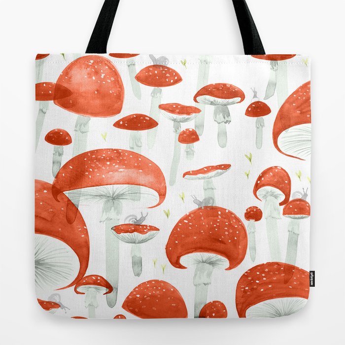 Mycelium Fruiting Bodies by Friztin © 2017 Tote Bag