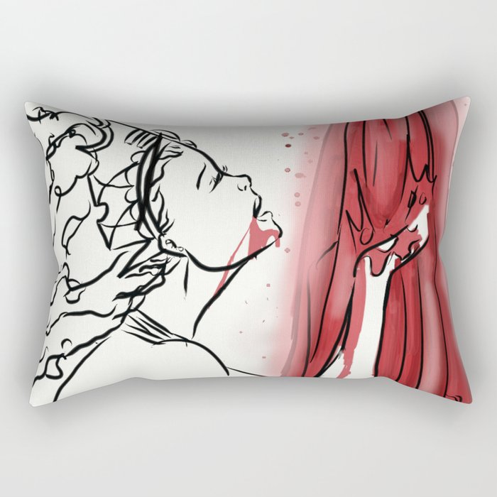 Queen of Blood Rectangular Pillow