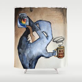 Morning Problems Shower Curtain