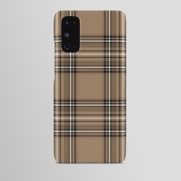 Coffee and Cream Tartan Android Case