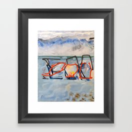 Three boats Framed Art Print
