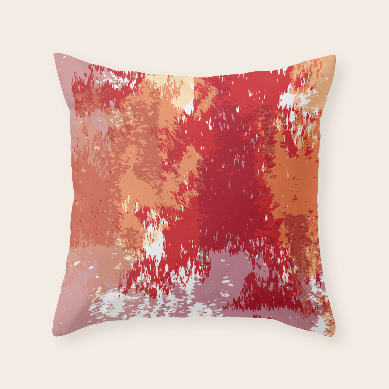 red orange pillows