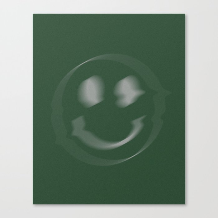Glitch - Green Canvas Print