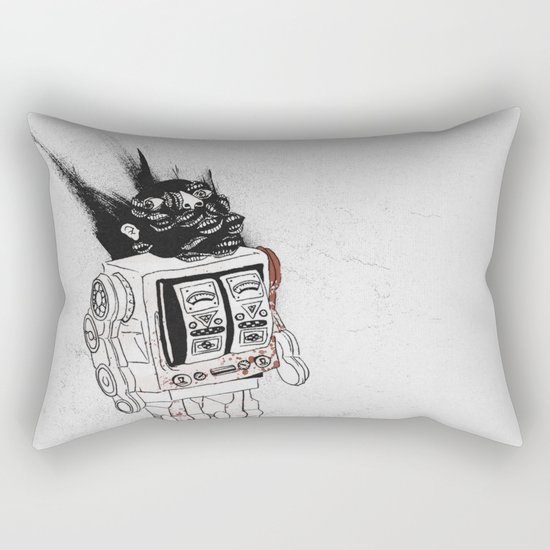 robot army Rectangular Pillow