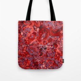 Marble Ruby Sapphire Violet Tote Bag