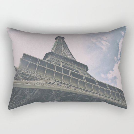 Eiffel Tower in Paris, France. Landmark in France Rectangular Pillow