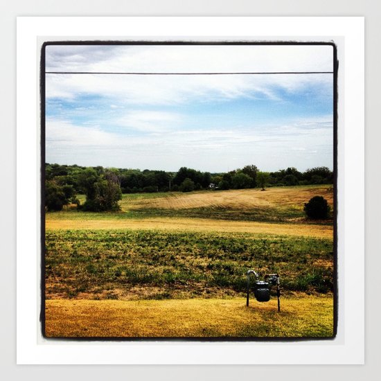 Outfields of Kansas City, KS Art Print