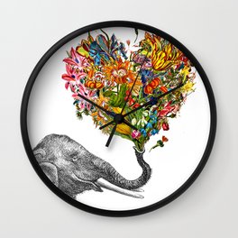 Happy Elephant  Wall Clock