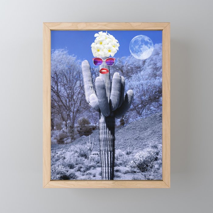 Cactus Babe Framed Mini Art Print