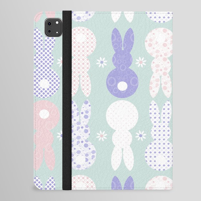Pastel Easter Bunnies iPad Folio Case