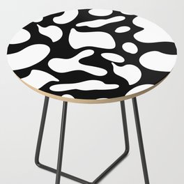 Black and white pattern Side Table