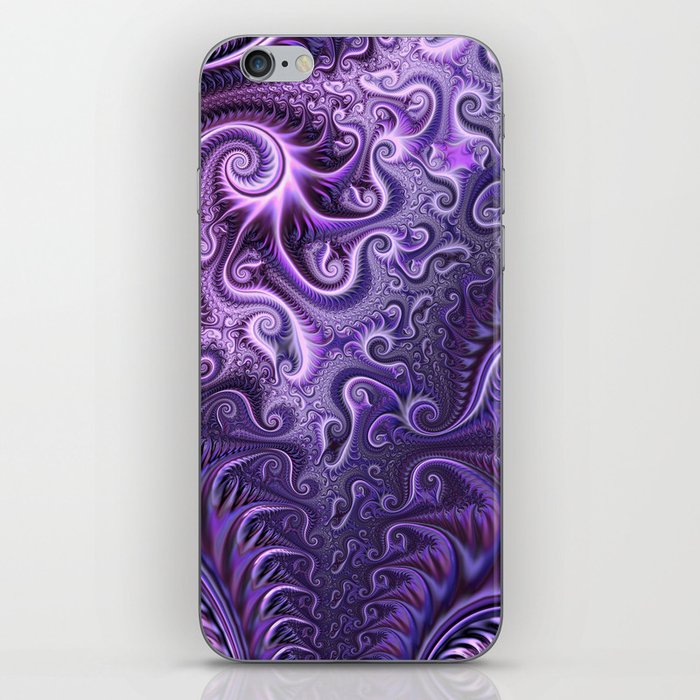 Abstract Colorful Lilac & Violet Spiral Pattern iPhone Skin