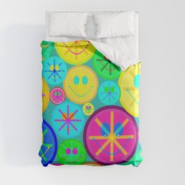 Happy Smiley face Duvet Cover