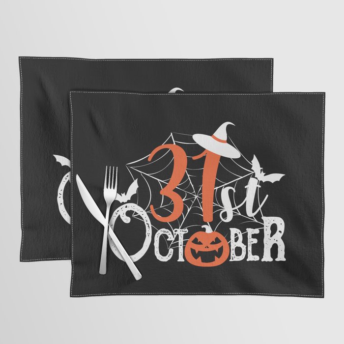 31st October Halloween Celebration Placemat