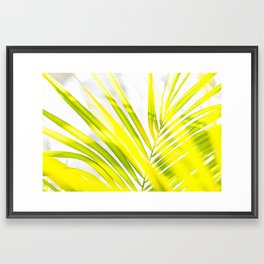 Neon Palm Framed Art Print