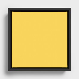 Dijon Yellow Framed Canvas