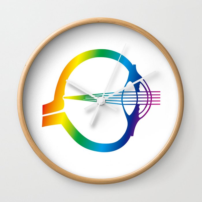 Rainbow Eye Wall Clock