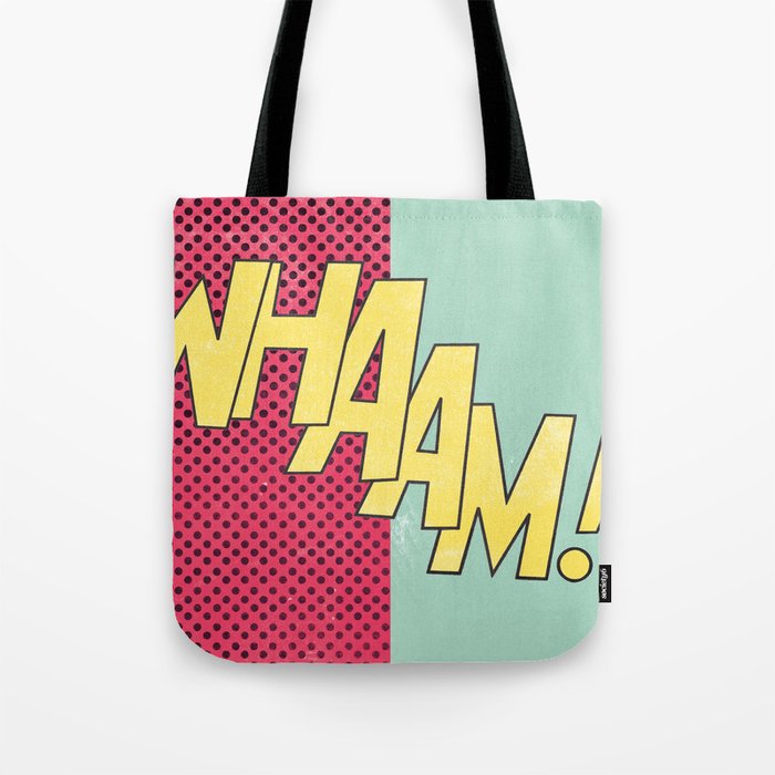 Pop art top tote bag