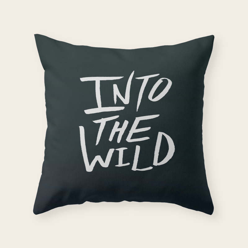 Into The Wild X Bw Throw Pillow By Leah Flores Society6