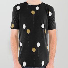 New Year's Eve Pattern 9 All Over Graphic Tee