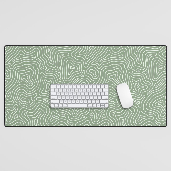 Green best sale desk mat