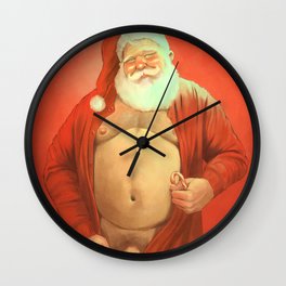 Santa Jammies  Wall Clock