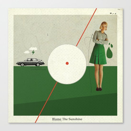 Blame The Sunshine | Collage Canvas Print